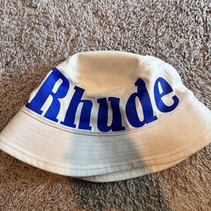 Rhude Logo Cotton Bucket Hat